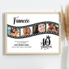 Photo Collage 40th Birthday Gift For Fiancée 4-Photo Camera Film Print Or Canvas
