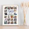 Photo Collage 50th Birthday Custom Gift For Grandfather 20-Photo Print Or Canvas