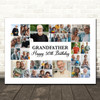 Photo Collage 50th Birthday Custom Gift For Grandfather 22-Photo Print Or Canvas