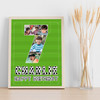 Photo Collage 5-Photo 7th Birthday Custom Gift For Boys Football Print Or Canvas