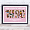 Photo Collage Pink Birthday Gift For Daughter 23-Photo Year 1996 Print Or Canvas