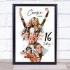 Photo Collage 16th Birthday Custom Gift For Cousin 9-Photo Women Print Or Canvas