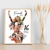 Photo Collage 16th Birthday Custom Gift For Friend 9-Photo Women Print Or Canvas