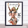 Photo Collage 16th Birthday Gift For Granddaughter 9-Photo Women Print Or Canvas