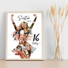 Photo Collage 16th Birthday Custom Gift For Sister 9-Photo Women Print Or Canvas