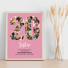 Photo Collage 20th Birthday Custom Gift For Her 20-Photo 20 Pink Print Or Canvas
