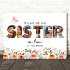 Photo Collage Floral 6-Photo Gift For Sister-In-Law Any Occasion Print Or Canvas
