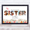 Photo Collage Floral 6-Photo Gift For Sister-In-Law Any Occasion Print Or Canvas