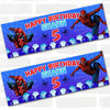 Personalised Party Banner For Kids Birthday Boys Spiderman Any Age