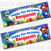 Personalised Party Banner For Kids Birthday Mario Bross Any Age