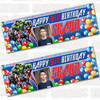 Personalised Party Banner For Kids Birthday Marvel Superhero's Photo Any Age