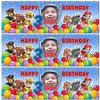 Personalised Party Banner For Kids Birthday Paw Patrol With Photo Any Age