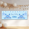 Personalised Party Banner For Birthday Boys Bouncy Castle Blue Kids
