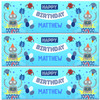Personalised Party Banner For Birthday Boys Robot Blue Kids