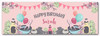 Personalised Party Banner For Birthday Female Beauty Spa Pink