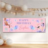 Personalised Party Banner For Birthday Female Hairdressing Beauty Purple