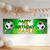 Personalised Party Banner For Kids Birthday Boys Football Any Age