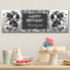 Personalised Party Banner For Birthday Female Zebra Animal Print