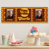 Personalised Party Banner For Birthday With Photo 1970's Brown