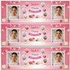 Personalised Party Banner For Birthday With Photo Female Pink Balloon Gift