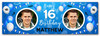 Personalised Party Banner For 16th Birthday With Photo Male Blue Balloons
