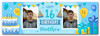 Personalised Party Banner For 16th Birthday With Photo Male Blue Cake Gift Personalised Party Banner For 16th Birthday With Photo Male Blue Cake Gift