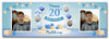 Personalised Party Banner For 20th Birthday With Photo Male Blue Balloon Gift