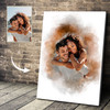 Watercolour Family Portrait, Custom Gift, Personalised Painting From Photo, Photo Art