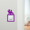 Light Switch Surround Kids Room Sledding Christmas Decor Switch Cover Frame
