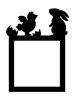 Light Switch Surround Easter Chicken Bunny Decorative Switch Plate Cover Frame