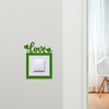 Light Switch Surround Love Word Heart Decorative Switch Plate Cover Frame