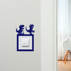 Light Switch Surround Dinosaurs Skating Kids Room Decor Switch Cover Frame