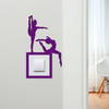 Light Switch Surround Gymnastics Ballet Kids Room Decorative Switch Cover Frame