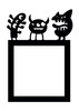 Light Switch Surround Cute Monsters Kids Room Decorative Switch Cover Frame