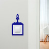 Light Switch Surround Space Rocket Launch Kids Room Decor Switch Cover Frame
