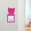 Light Switch Surround Peeking Cat Decorative Switch Plate Cover Frame