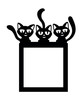 Light Switch Surround Three Cats Decorative Switch Plate Cover Frame