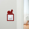 Light Switch Surround Cat Sitting Decorative Switch Plate Cover Frame