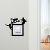 Light Switch Surround Monkey Climbing Decorative Switch Plate Cover Frame
