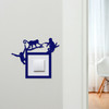 Light Switch Surround Monkey Climbing Decorative Switch Plate Cover Frame