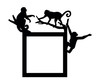 Light Switch Surround Monkey Climbing Decorative Switch Plate Cover Frame