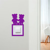 Light Switch Surround Teddy Bear Couple Decorative Switch Plate Cover Frame