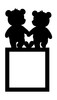 Light Switch Surround Teddy Bear Couple Decorative Switch Plate Cover Frame