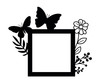 Light Switch Surround Butterfly Flowers Decorative Switch Plate Cover Frame