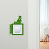 Light Switch Surround Funny Toilet Thinking Room Decorative Switch Cover Frame