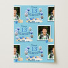 Personalised Wrapping Paper 13th Birthday Blue Boys Photo Custom Gift Wrap