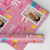 Personalised Wrapping Paper 16th Birthday Pink Photo For Girls Custom Gift Wrap