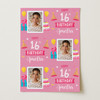Personalised Wrapping Paper 16th Birthday Pink Photo For Girls Custom Gift Wrap
