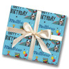 Personalised Wrapping Paper Kids Birthday Racing Cars For Boys Custom Gift-Wrap