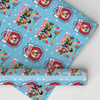 Personalised Wrapping Paper Kids Birthday Boys Blue Paw Patrol Custom Gift Wrap
